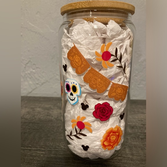 Handcrafted Mickey and Minnie Mouse Coco Vibes Tumbler - Picture 6 of 6
